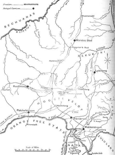 'Map of the Theatre of War in the Transvaal', c1880. Artist: Unknown.
