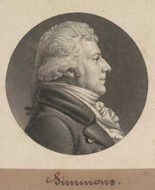 Simmons, 1806. Creator: Charles Balthazar Julien Févret de Saint-Mémin.