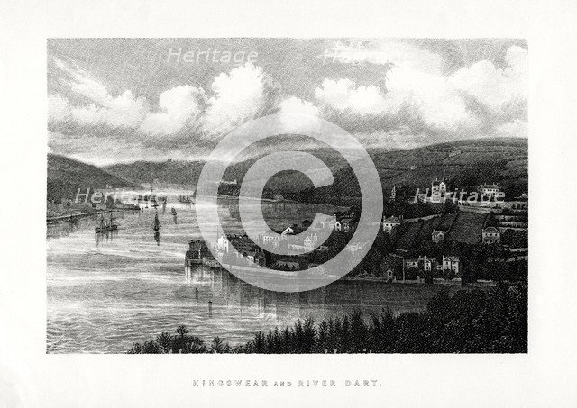 Kingswear and the River Dart, South Devon, 1896. Artist: Unknown