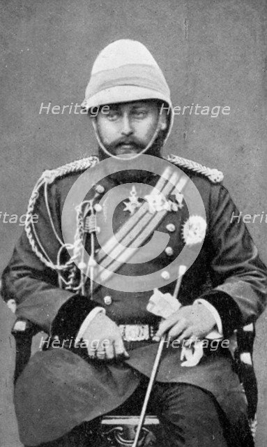 King Edward VII of the United Kingdom in military uniform, (1910). Artist: Unknown