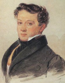 Portrait of Sergey Ivanovich Turgenev (1792-1827), 1810s. Artist: Sokolov, Pyotr Fyodorovich (1791-1848)