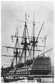 HMS 'Victory', Portsmouth, Hampshire, 1936. Artist: Unknown