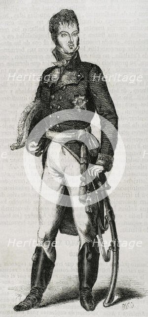 Juan Díaz Porlier, Spanish military, Field Marshal, 1853.  Creator: Bernardo Rico.