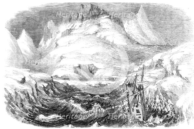Loss of the Schooner "Archus", loaded with Silver-Lead Ore, on the Coast of Greenland, 1856.  Creator: Unknown.