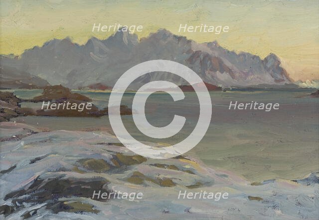 Mountains. Study from North Norway. Creator: Anna Katarina Boberg.