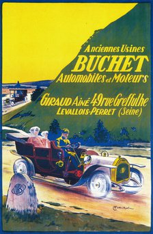 Advertisement for Buchet cars, c1910s. Artist: Unknown.