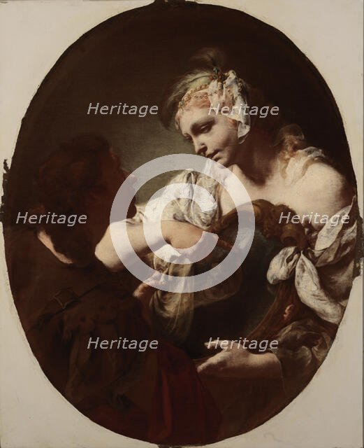 The Magic Mirror, early 18th century? Creator: Giovanni Battista Piazzetta.