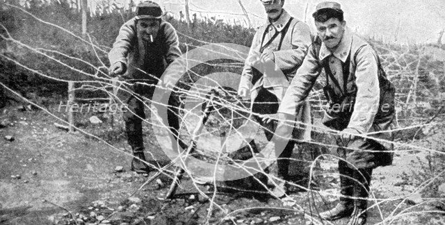 The defences of Carency, France, 1915. Artist: Unknown