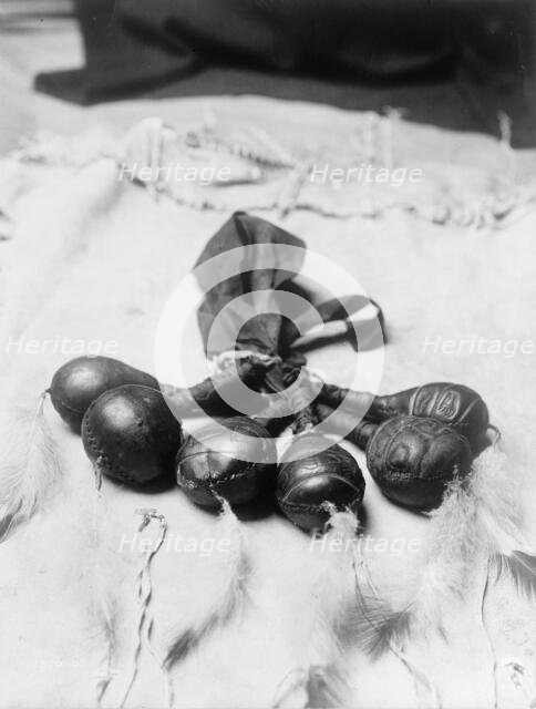 Bear rattles, 1908, c1908. Creator: Edward Sheriff Curtis.