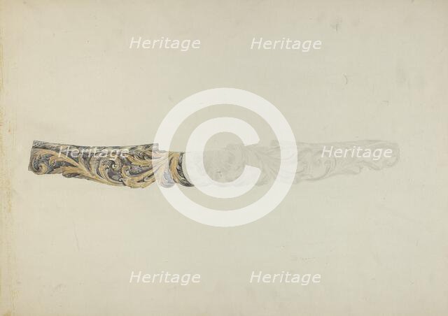 Stern Piece from "Henrietta Francis", 1935/1942. Creator: Unknown.