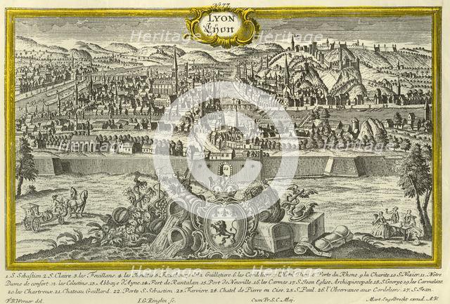 Lyon, c1740.  Creator: Johann Georg Ringlin.