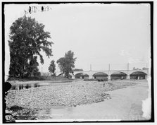 U. & M. V. Railway bridge, Herkimer, N.Y., between 1901 and 1906. Creator: Unknown.