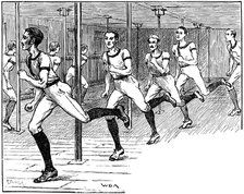 YMCA gymnasium, Longacre, London, 1887. Artist: Unknown
