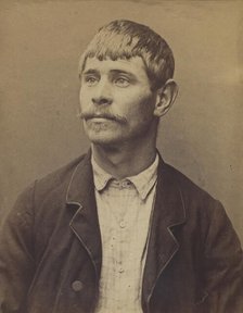 Fauvel. Louis. 27 ans, né le 14/4/67 à écouché (Orne). Tourneur. Anarchiste. 2/7/94., 1894. Creator: Alphonse Bertillon.
