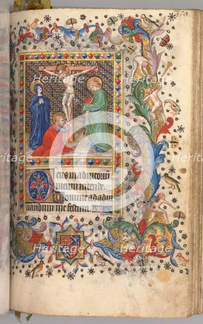 Hours of Charles the Noble, King of Navarre (1361-1425): fol. 185r, Crucifixion, c. 1405. Creator: Master of the Brussels Initials and Associates (French).