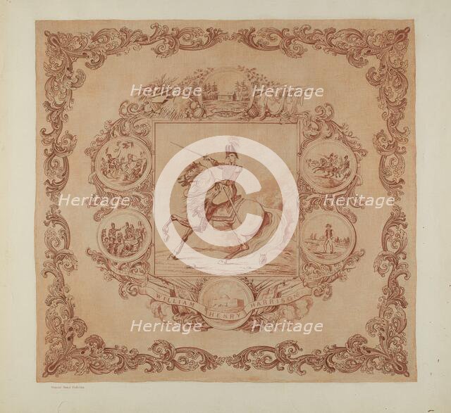 Event Handkerchief, c. 1941. Creator: Hubbell McBride.