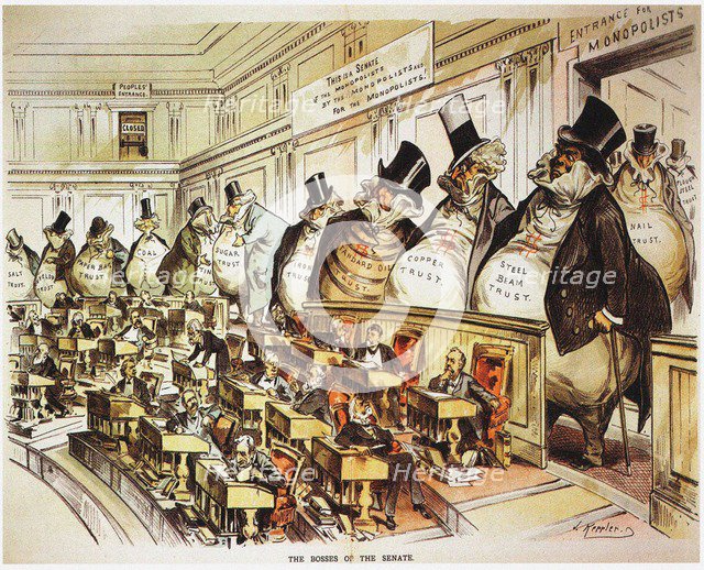 The Bosses of the Senate. Illustration from Puck.