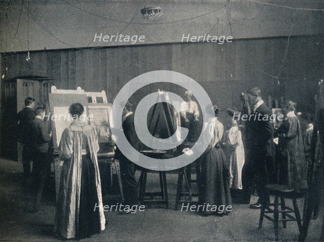 'The Glasgow School of Art, One of the Life Rooms', c1900. Artist: Unknown.