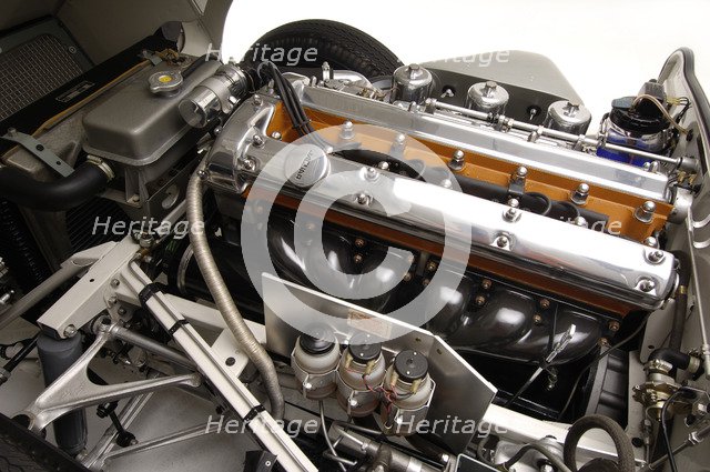 Jaguar E type 1961. Artist: Simon Clay.