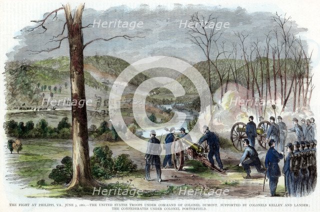 Battle of Philippi, West Virginia, American Civil War, 3 June, 1861. Artist: Unknown