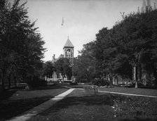 Court House and park, Plattsburgh, N.Y., c1904. Creator: Unknown.