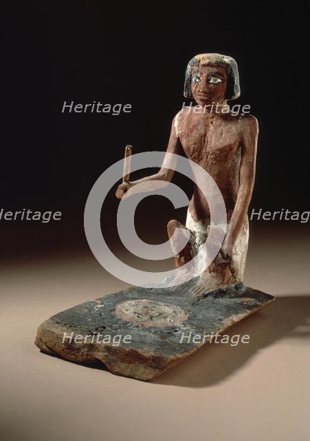 Model of a Woman Tending a Fire, 2134-1991 B.C.. Creator: Unknown.
