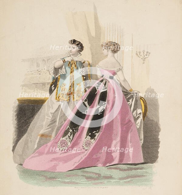 Bow-Bells, Paris Fashions, 1866. Creator: Unknown.