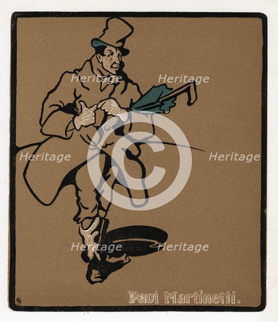 Paul Martinetti, American music hall star, late 19th century. Artist: Unknown