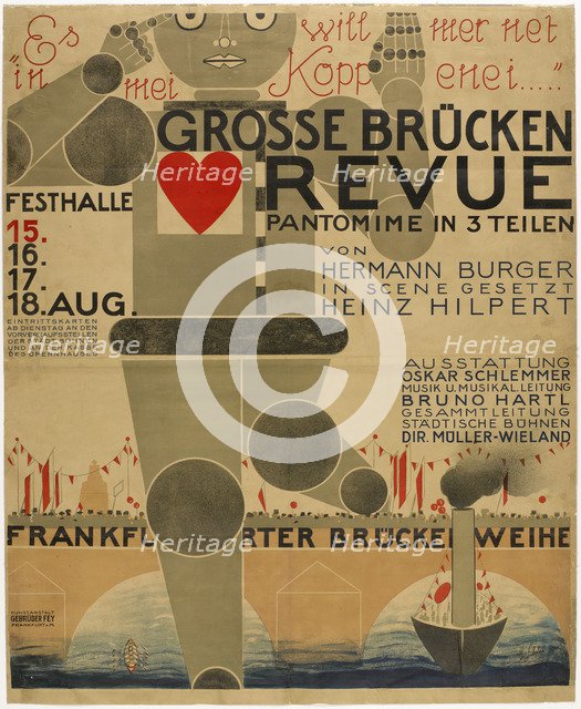 Poster for the Great bridge revue , 1926.