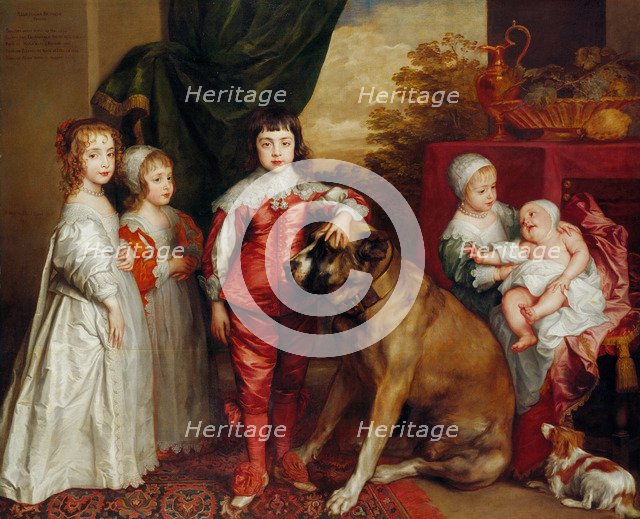 Five Eldest Children of Charles I, 1637. Artist: Dyck, Sir Anthonis, van (1599-1641)