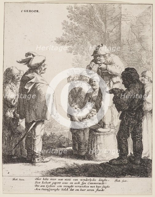 The five senses (sound),  1642-1650. Creator: Jan Dirksz Both.