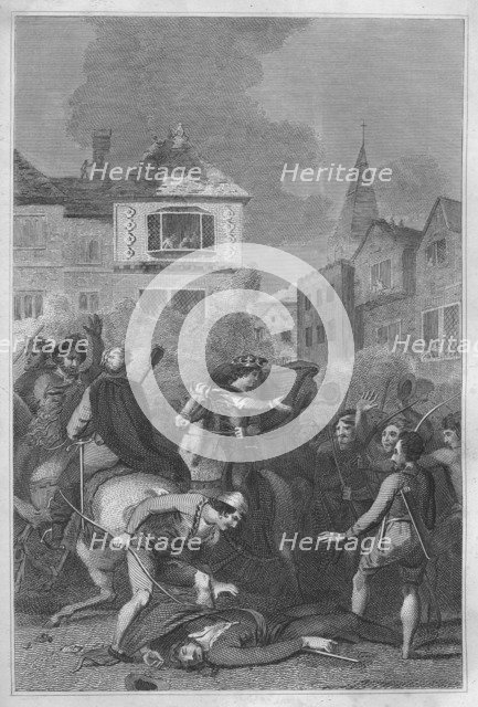 'The Death of Wat Tyler', 1838. Artist: Unknown.