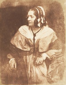 Mrs. Jameson, 1843-47. Creators: David Octavius Hill, Robert Adamson, Hill & Adamson.
