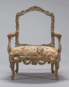 Armchair, probably c. 1830/1850. Creator: Unknown.