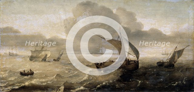 'Stormy Sea', 17th century. Artist: Hans Goderis