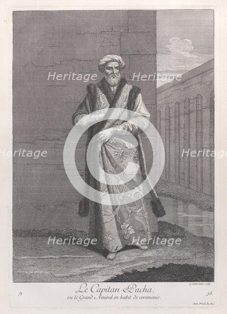 Le Capitan-Pacha, ou le Grand Amiral en habit de ceremonie, 1714-15. Creator: Unknown.
