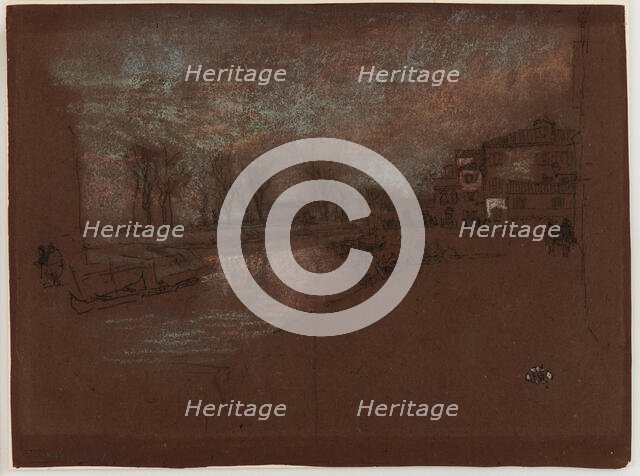 Campo Sta. Marta - Winter Evening, 1879-1880. Creator: James Abbott McNeill Whistler.