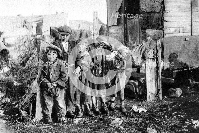 A group of street urchins, Paris, 1931. Artist: Ernest Flammarion
