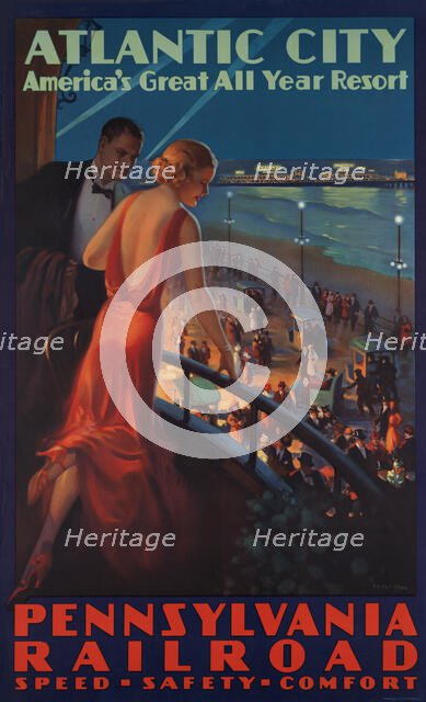 Atlantic City. America's Great All Year Resort. Pennsylvania Railroad, 1935. Creator: Eggleston; Edward Mason (1882-1941).