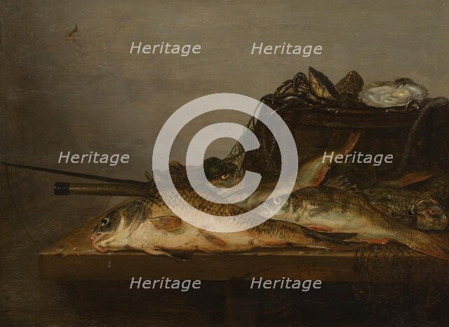 Still Life with Fish, 1648. Creator: Jan Dirven.