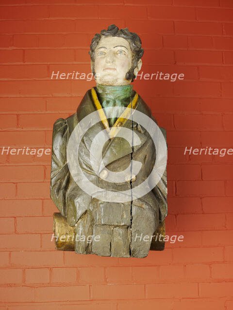 Ship Figurehead, Male Figure, 1830/40. Creator: Unknown.