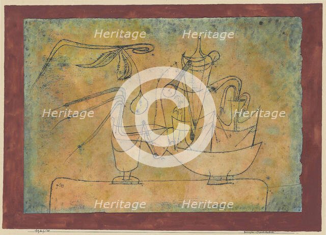 Distillation of Pears, 1921. Creator: Klee, Paul (1879-1940).