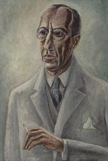 Portrait of Piet Mondrian, 1931. Creator: Lubbers, Adriaan (1892-1954).