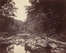 The Wissahickon Creek near Philadelphia, c. 1863. Creator: John Moran.