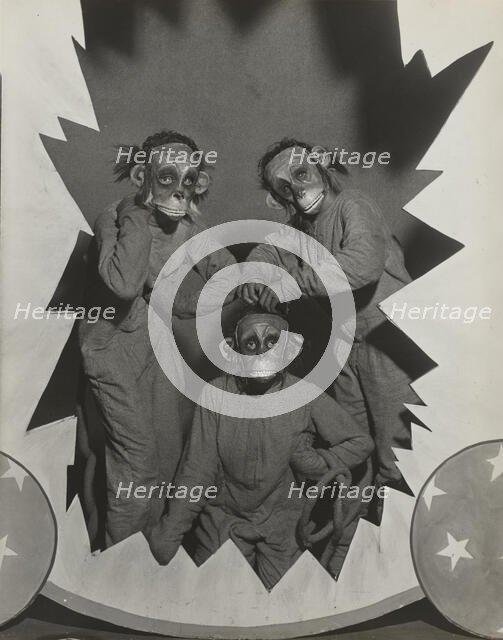 The Three Monkeys, 1937. Creator: Unknown.