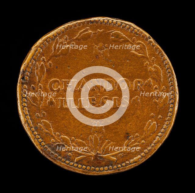 Inscription in a Laurel Wreath [reverse]. Creator: Leone Leoni.