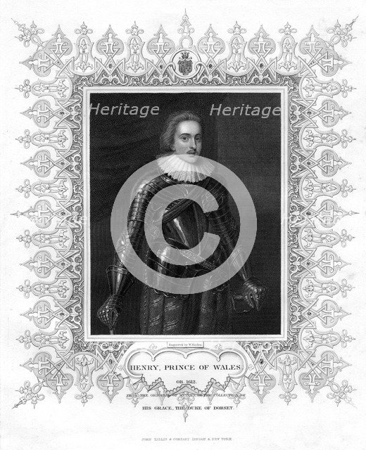 Henry Frederick Stuart, Prince of Wales, (19th century).Artist: William Finden