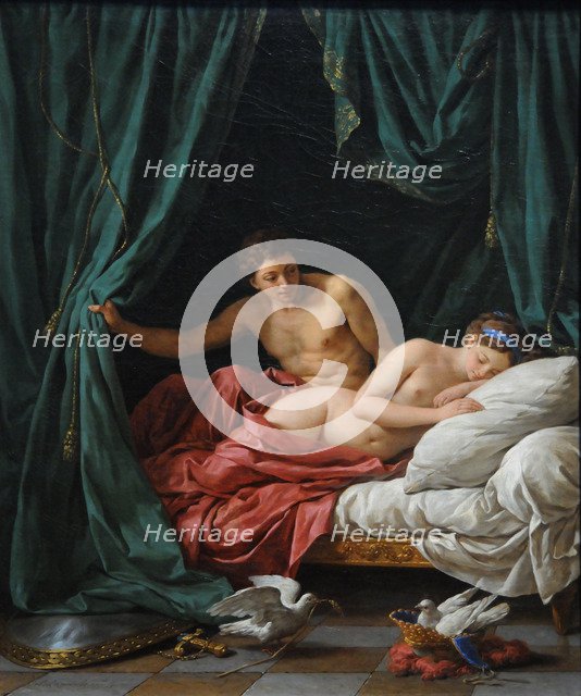 Mars and Venus (Allegory of Peace), 1770. Artist: Lagrenée, Louis-Jean-François (1725-1805)