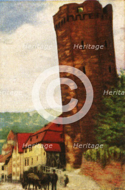 The Leaning Tower of Dausenau, c1928. Creator: Unknown.