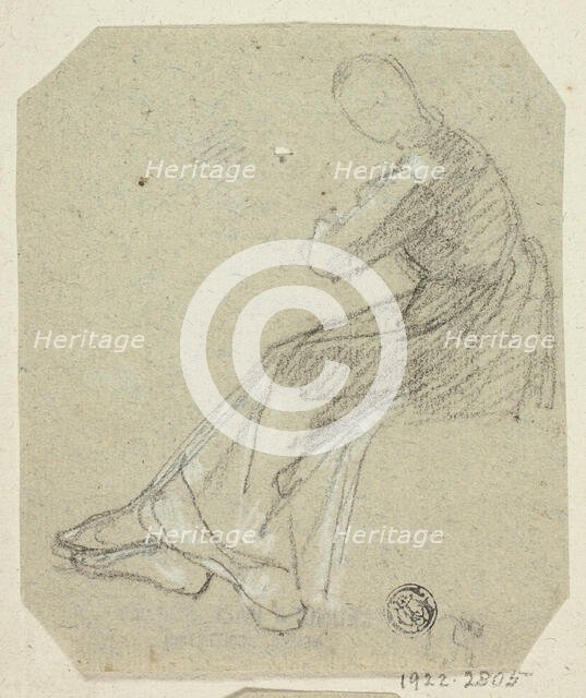 Seated Woman in Profile, n.d. Creator: Unknown.